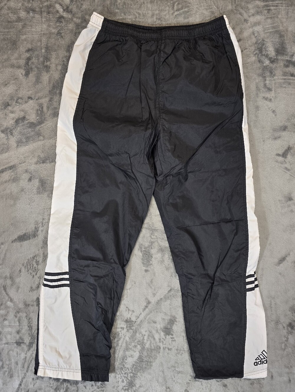 Vintage Y2K Adidas Windbreaker Pants Size Youth XL Fits Mens Medium Splash